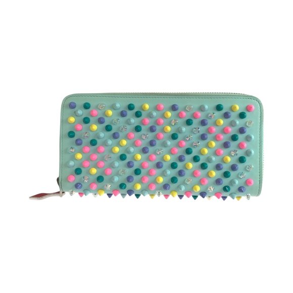 CHRISTIAN LOUBOUTIN Blue Leather Wallet - Picture 1 of 10